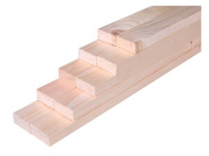 Vurenhout ruw 22x48 mm 300cm