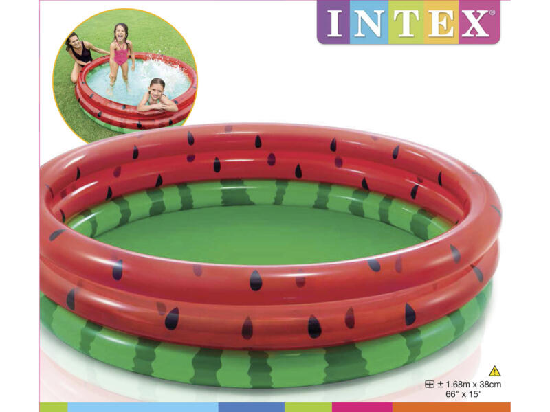 Intex Watermeloen kinderzwembad 168x38 cm