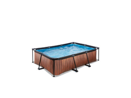 Wood piscine 220x150x65 cm + pompe filtrante 1