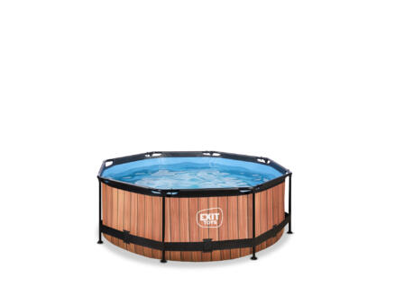 Wood piscine 244x76 cm + pompe filtrante 1