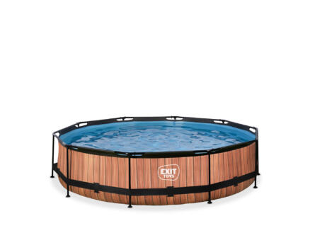 Wood piscine 360x76 cm + pompe filtrante 1