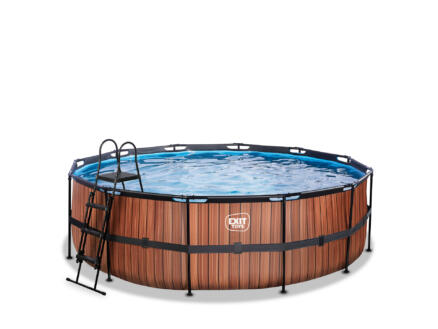 Wood piscine 450x122 cm + pompe filtrante à sable 1