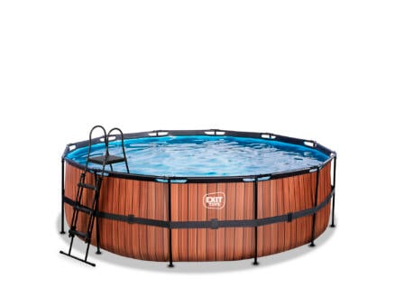 Wood zwembad 450x122 cm + filterpomp 1