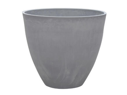 Woodstone pot à fleurs 45cm 39cm light charcoal 1