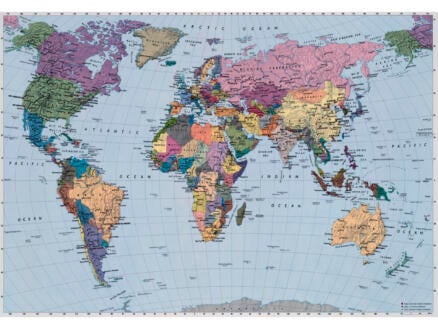 Komar World Map papier peint photo 4 bandes 1