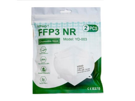 YPHD FFP3 mondmasker 2 stuks 1
