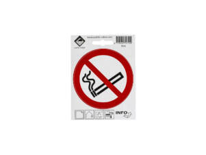 Zelfklevend pictogram verboden te roken 10cm