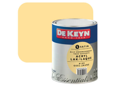 acryl lak zijdeglans 0,75l geel #189 1