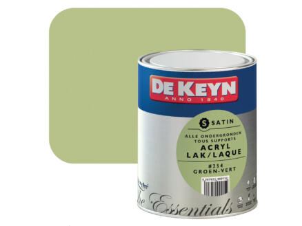 acryl lak zijdeglans 0,75l groen #254 1