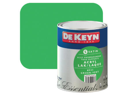 acryl lak zijdeglans 0,75l groen #523 1