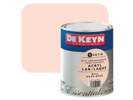 acryl lak zijdeglans 0,75l roze #312 1