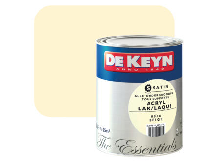 acryl lak zijdeglans 2,5l beige #036 1