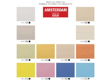 Amsterdam acrylverf set pastel 12-delig