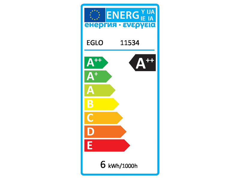 Eglo ampoule LED poire filament E27 6,5W