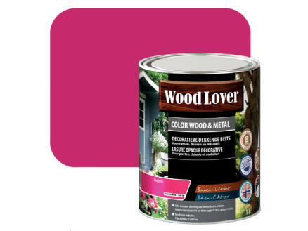 Wood Lover beits hout & metaal 1l magenta #890 1