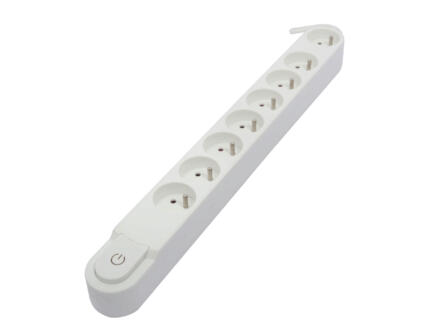 Chacon bloc multiprise design 8x avec interrupteur et câble 1,5m blanc 1