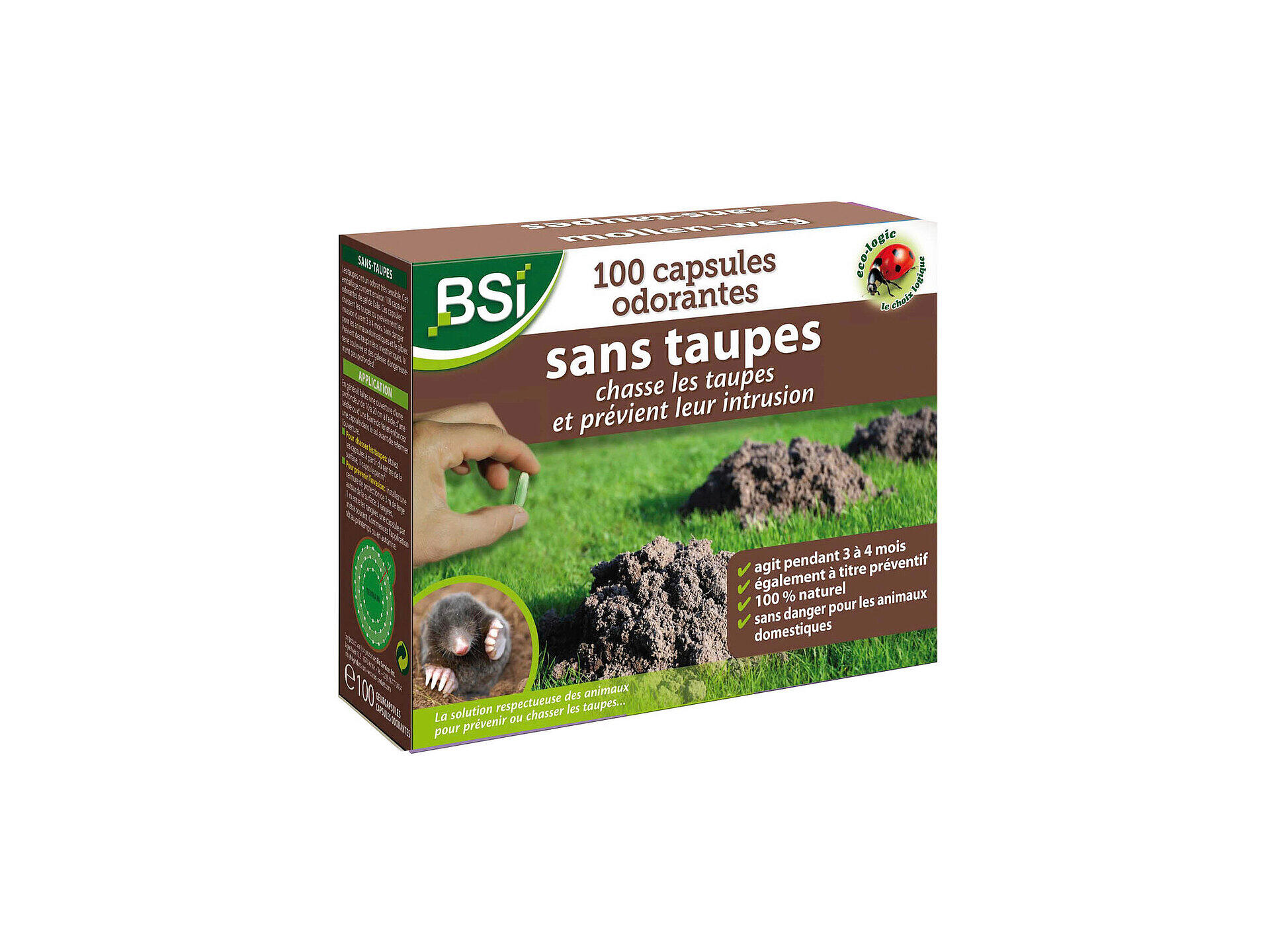 BSI boules odorantes chasse-taupes 100 pièces