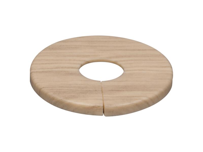 Bulk Hardware BH01942 15 Mm Solide Buisrozet Wit - Verpakking à 2 Stuks