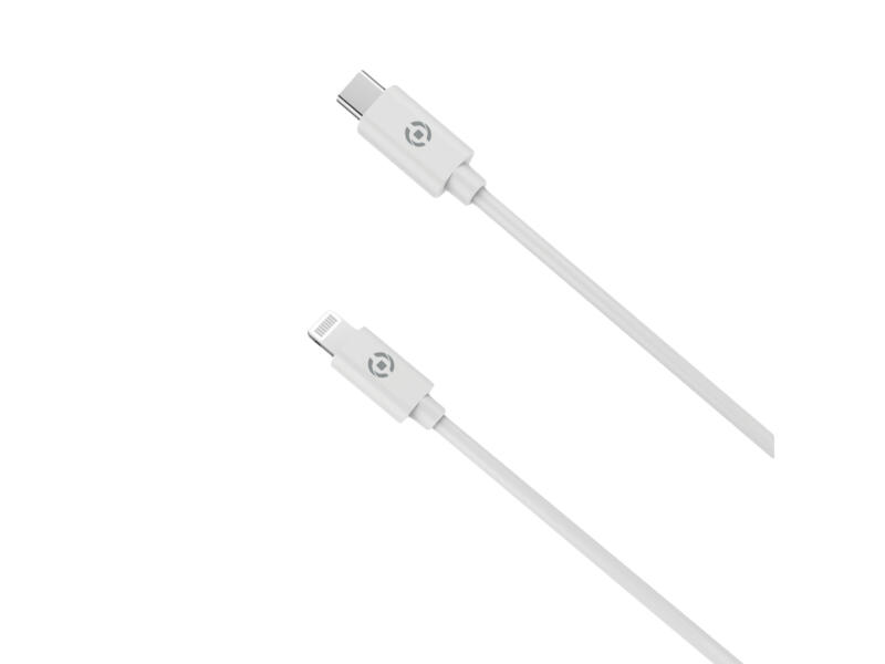 Celly câble de charge USB-C/Lightning 1m blanc
