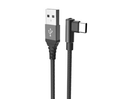 Celly câble de charge USB-C/Lightning 90° 1m noir