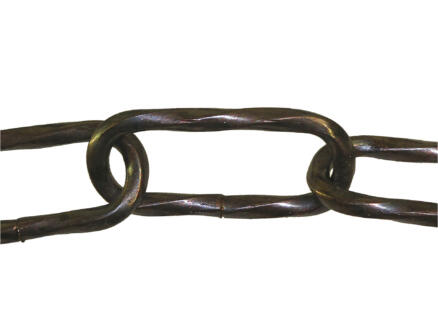 Mack chaîne de suspension ovale torsadé 2m finition bronze 1