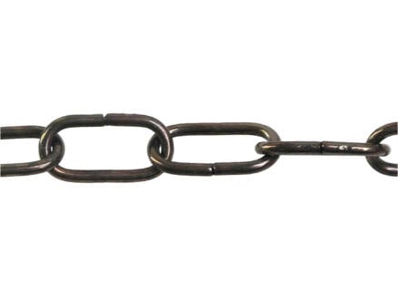Mack chaîne lustre rond-ovale 2m finition bronze 1