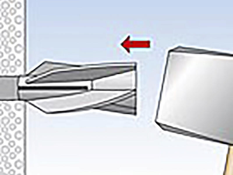 Fischer cheville pour béton cellulaire GB 8x50 mm 4 pièces