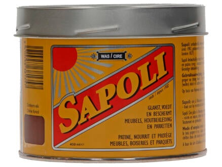 Sapoli cire en pâte 450ml chêne foncé 1