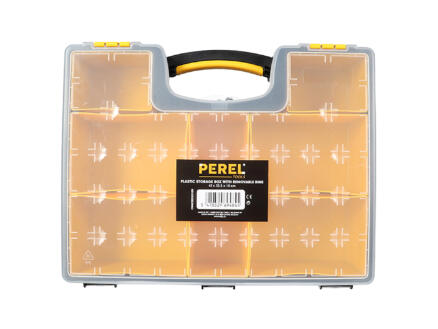 Perel coffret à compartiments 42x33,5x10,5 cm 8 compartiments 1
