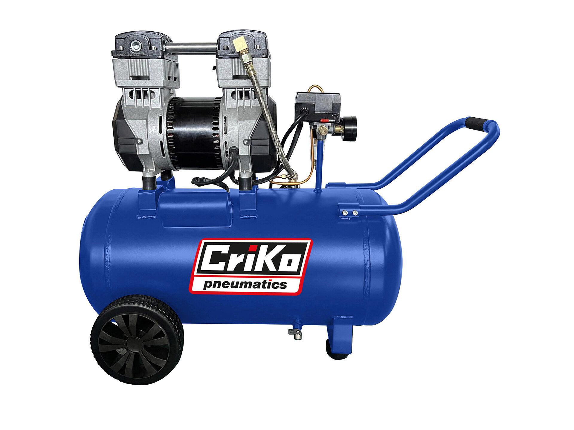 Criko compresseur 1150W 50l sans huile silencieux