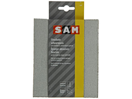 Sam éponge abrasive flexible moyen/gros 2 pièces 1