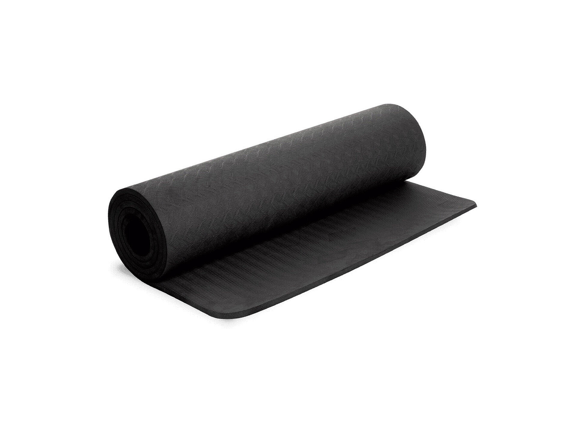 Allons-Y fitnessmat 180x62 cm 10mm zwart
