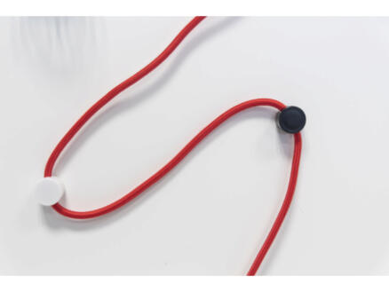 Chacon fixation pour câble de suspension textile noir 2 pièces