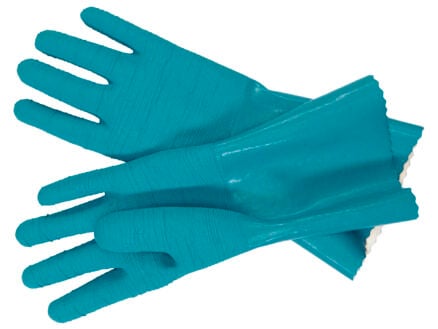 gants de nettoyage taille 9/L latex vert 1