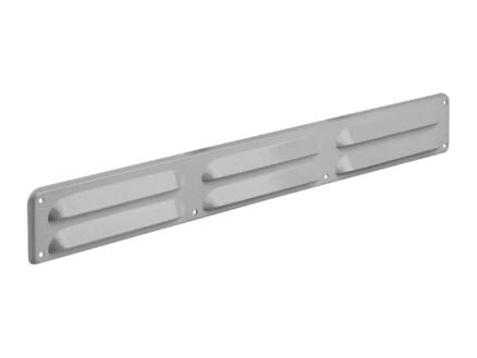 grille estampée avec bord 40x370 mm aluminium blanc 1