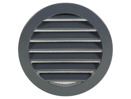 Renson grille estampée ronde 125mm aluminium anthracite