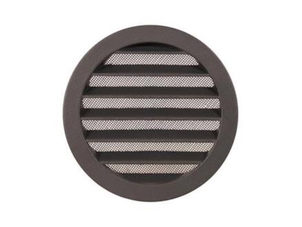 Renson grille estampée ronde 150mm aluminium noir 1