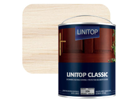 Linitop houtbeits 2,5l patina wit #270 1