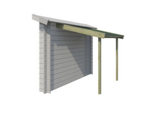 Gardenas houtstapelplaats met roofing 140x170 cm