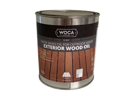 Woca huile bois extérieur 750ml gris argenté 1