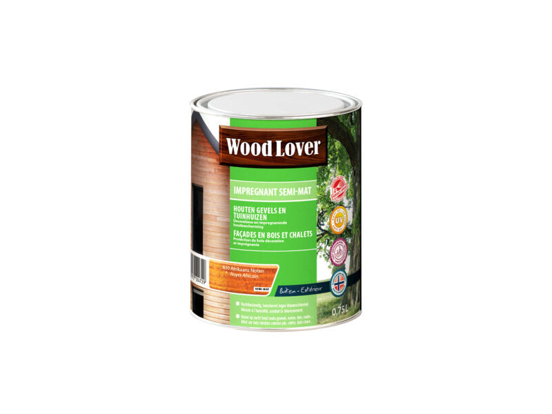 Wood Lover impregneerbeits 0,75l Afrikaans noten #630
