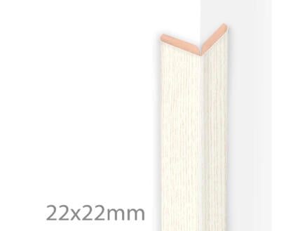 kniklijst 22x22 mm 260cm Scandinavian White 1