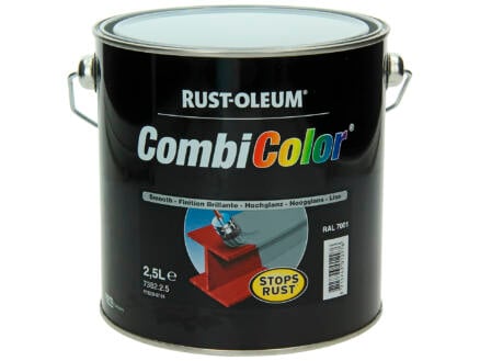 Rust-oleum laque peinture métal brillant 2,5l gris argent 1