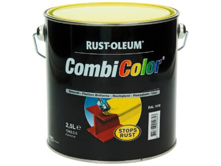 Rust-oleum laque peinture métal brillant 2,5l jaune zinc 1