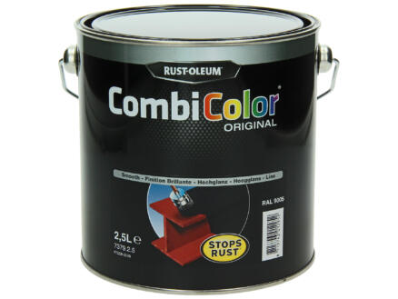 Rust-oleum laque peinture métal brillant 2,5l noir foncé 1