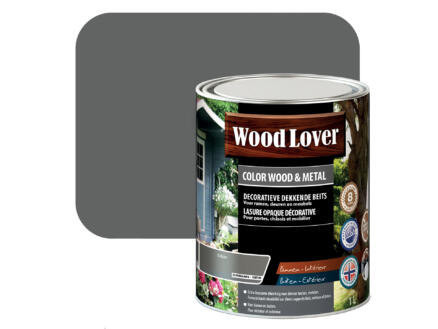 Wood Lover lasure bois & métal 1l grison #555 1
