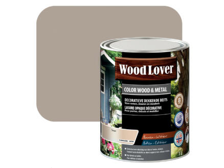 Wood Lover lasure bois & métal 1l taupe #530 1