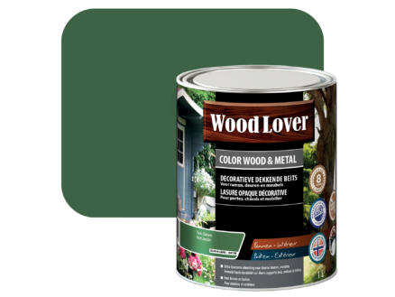 Wood Lover lasure bois & métal 1l vert jardin #860 1