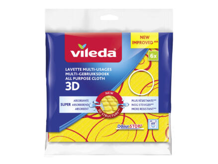 Vileda lavette multi-usages 3D 6 pièces 1