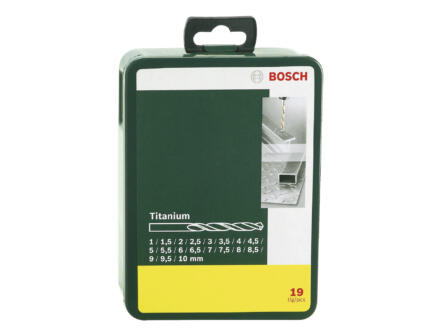 Bosch metaalborenset HSS-TiN 1-10 mm 19-delig